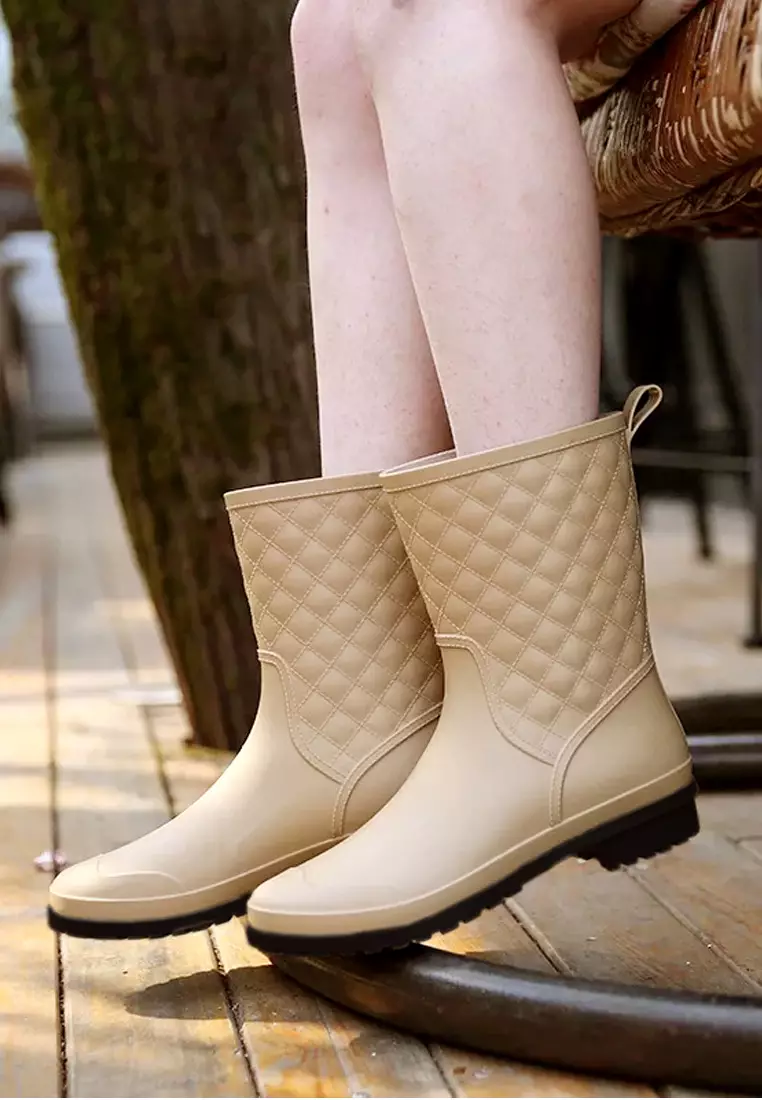 Rhombic Mid Rain Boots VR913