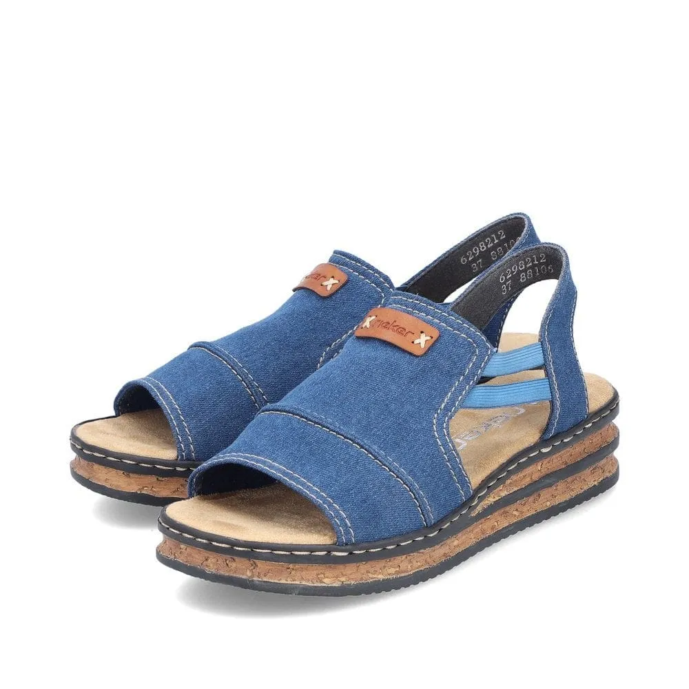 Rieker Denim Sandals for Women - Style 62982