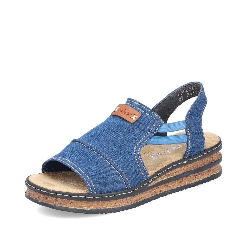 Rieker Denim Sandals for Women - Style 62982