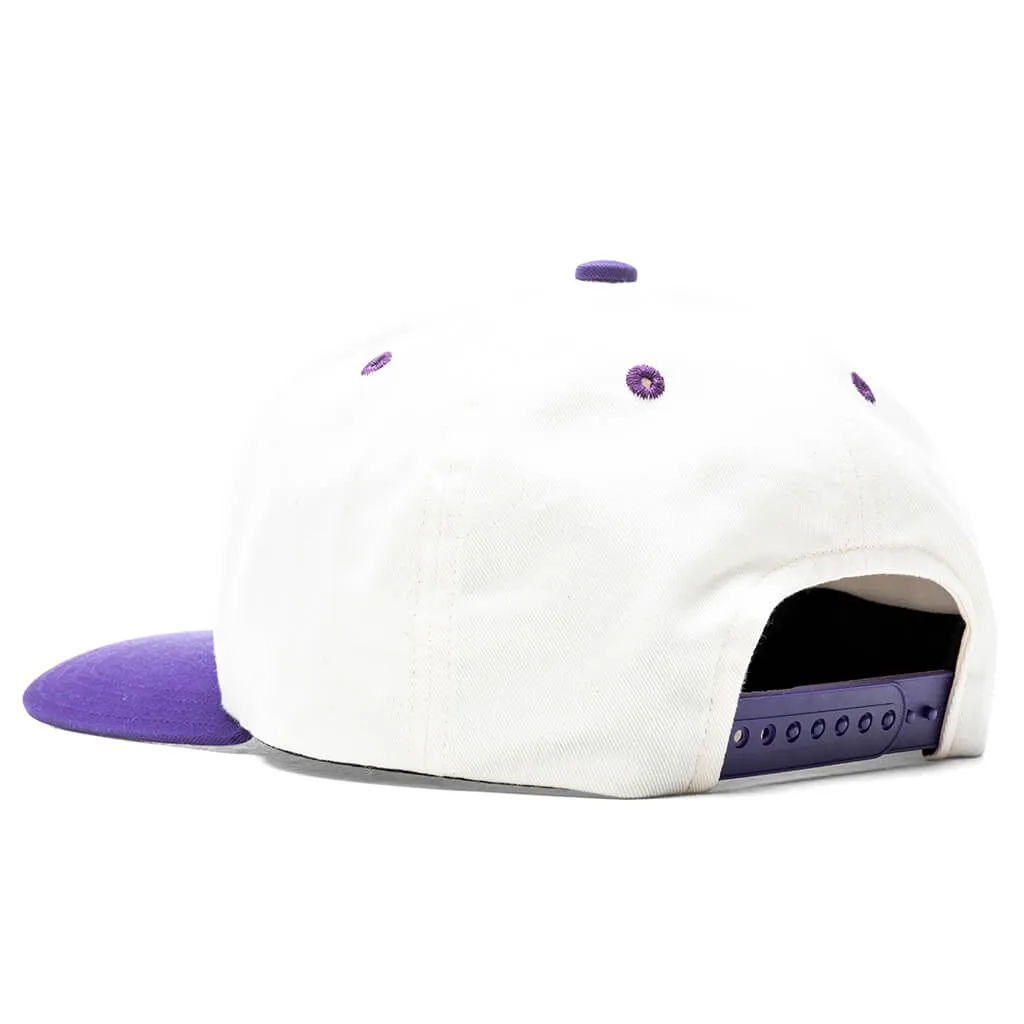 S. Circle Cap - White/Purple