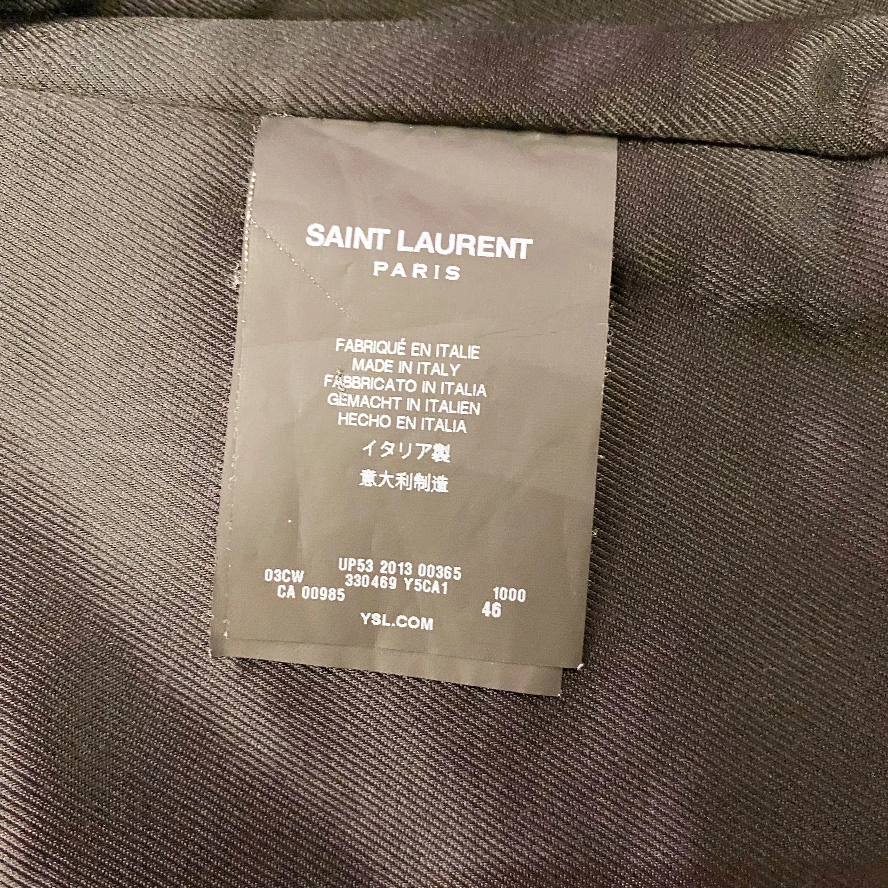 Saint Laurent Lamb Skin Vest