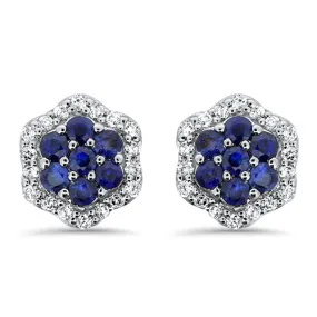 Sapphire & Diamond Earrings