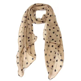 scarf Outdoor Women Long Wrap Shawl Polka Dot Chiffon Scarf Casual Scarves Stole Promotion Price