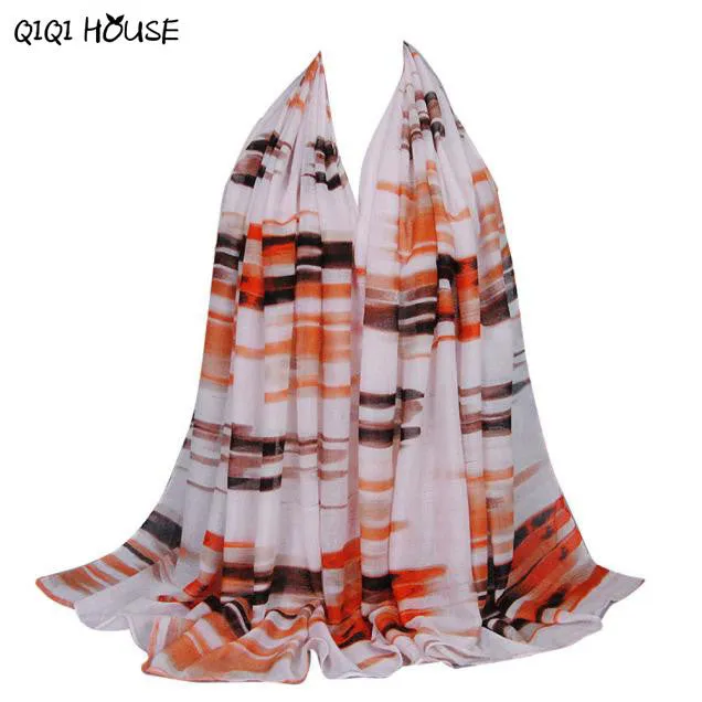 Scarf Winter Women Color Stripe Soft Wrap Scarf Ladies Office Winter Scarves Ponchos And Capes#A912 SM6