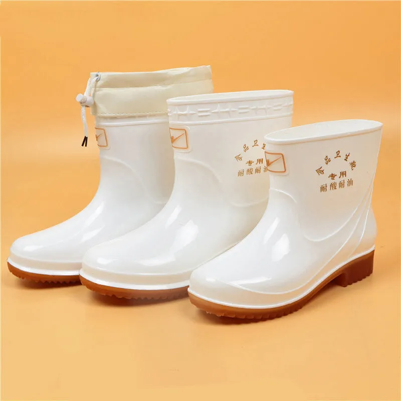 Short White Rain Boots For Men