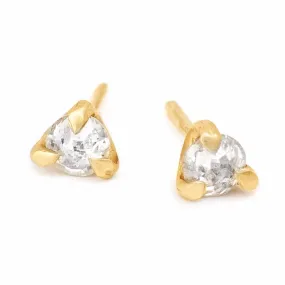 Sloan rose cut white diamond studs