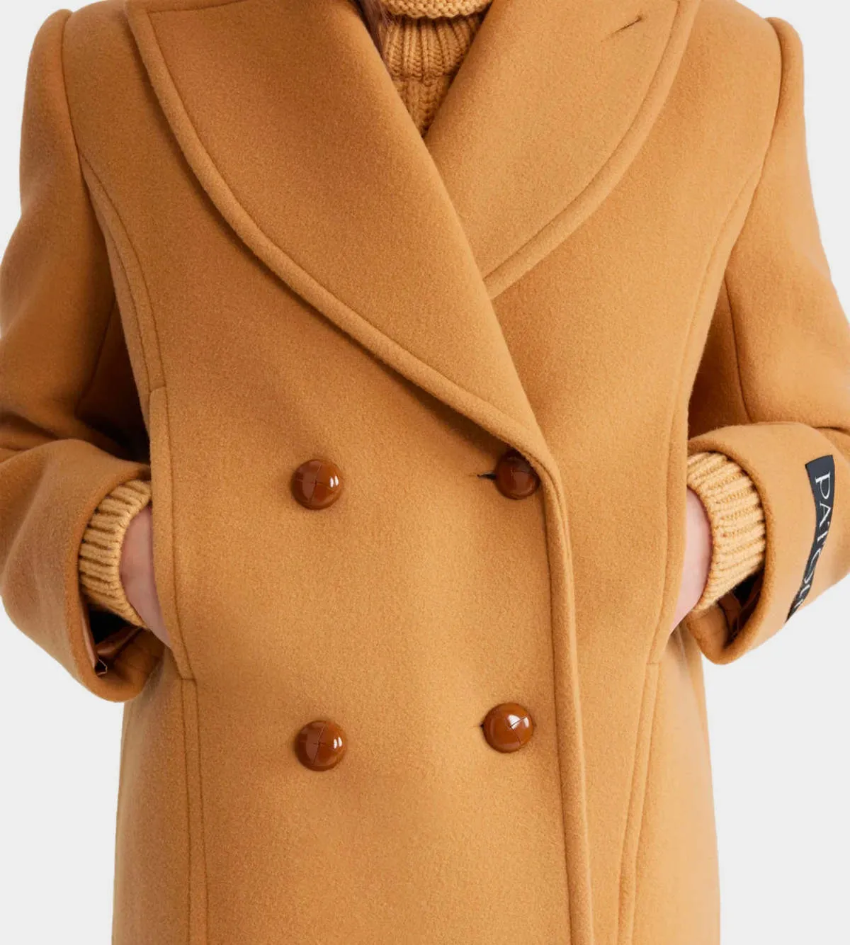 Soft Tailored Coat - Biscuit