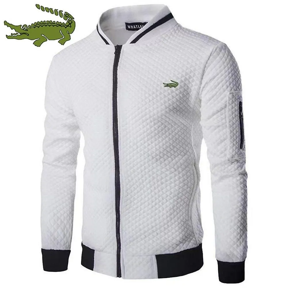 Spring Men's Casual Jacket New Quality Zipper Jacket Men Fashion Business Jackets Embroidered Logo Clothing Man Top