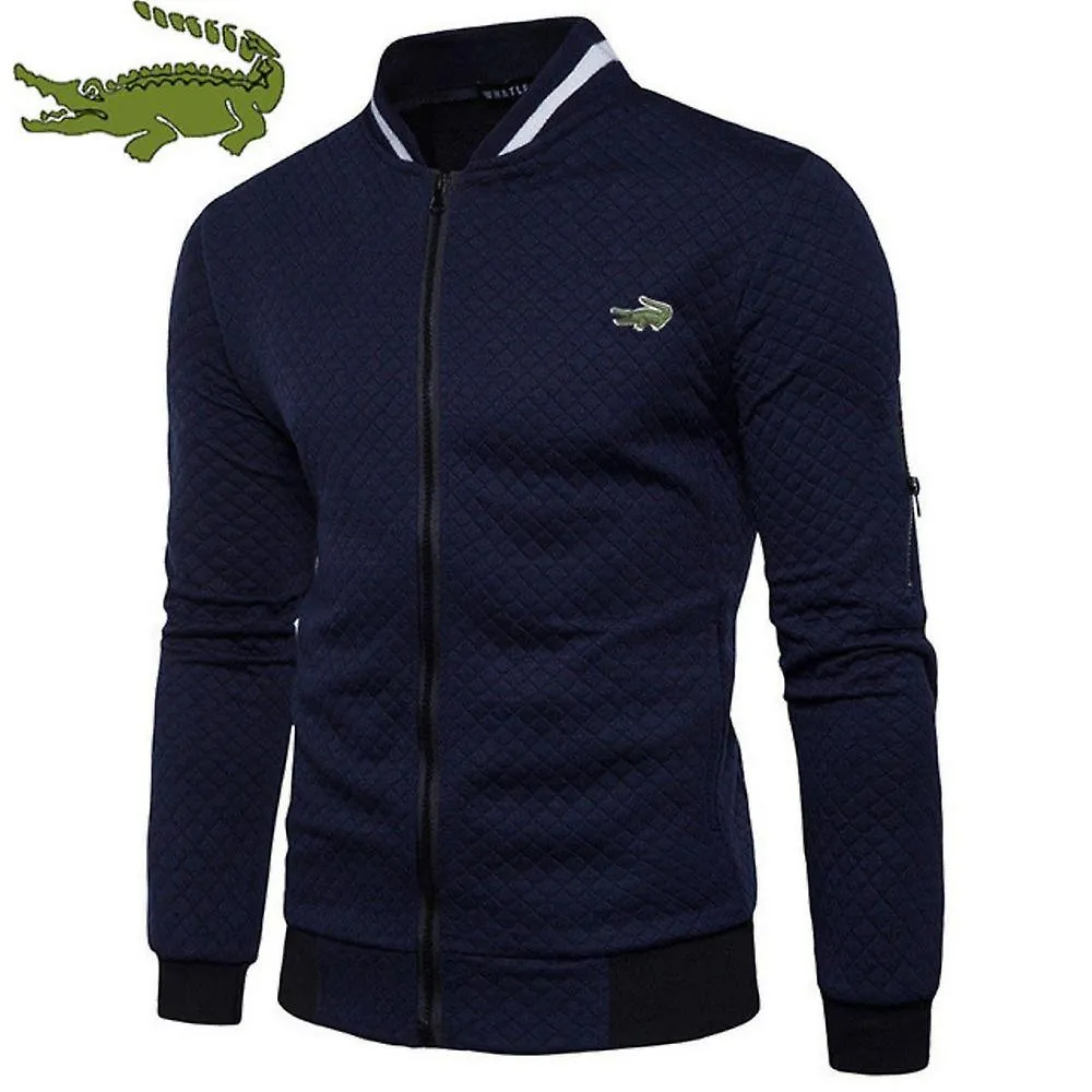 Spring Men's Casual Jacket New Quality Zipper Jacket Men Fashion Business Jackets Embroidered Logo Clothing Man Top