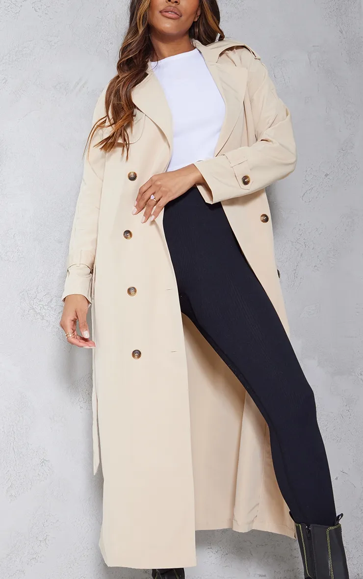 Stone Oversized Trench Coat | Coats & Jackets