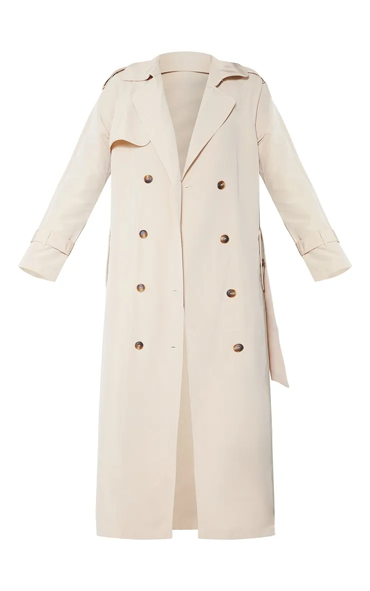 Stone Oversized Trench Coat | Coats & Jackets