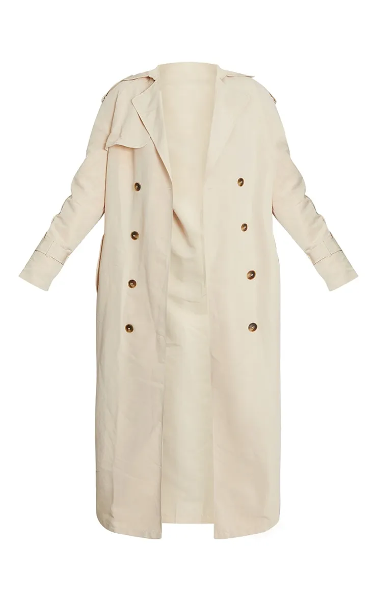 Stone Oversized Trench Coat | Coats & Jackets