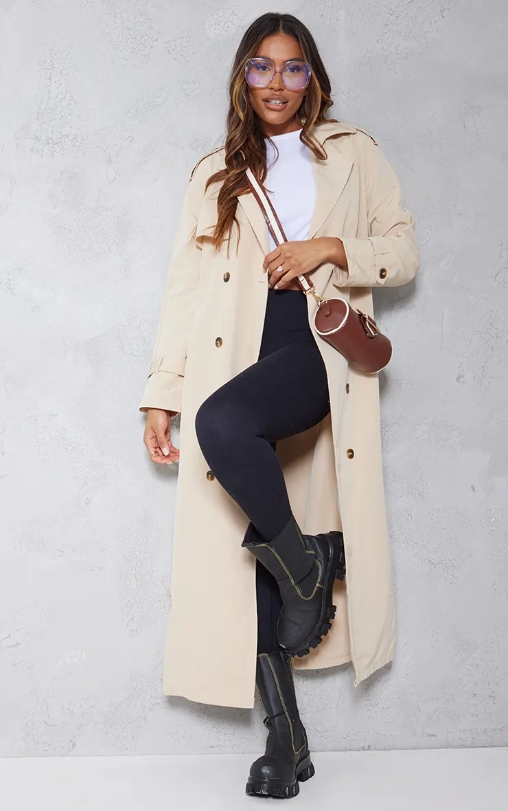 Stone Oversized Trench Coat | Coats & Jackets