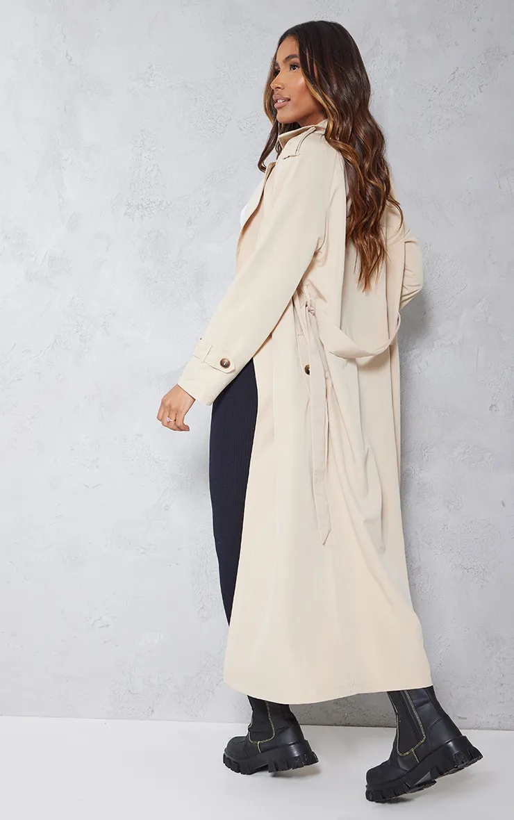 Stone Oversized Trench Coat | Coats & Jackets