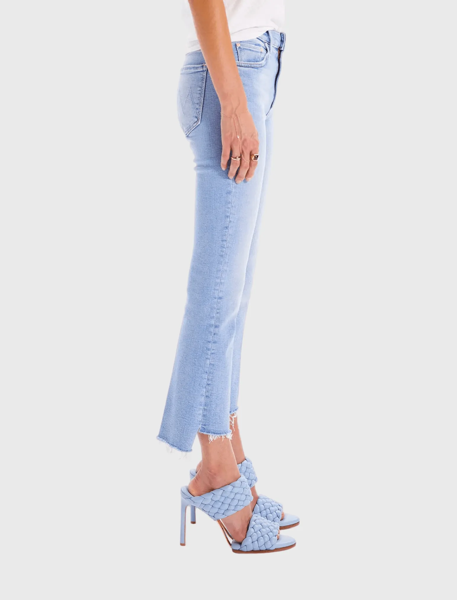 The Insider Crop Step Fray Jean