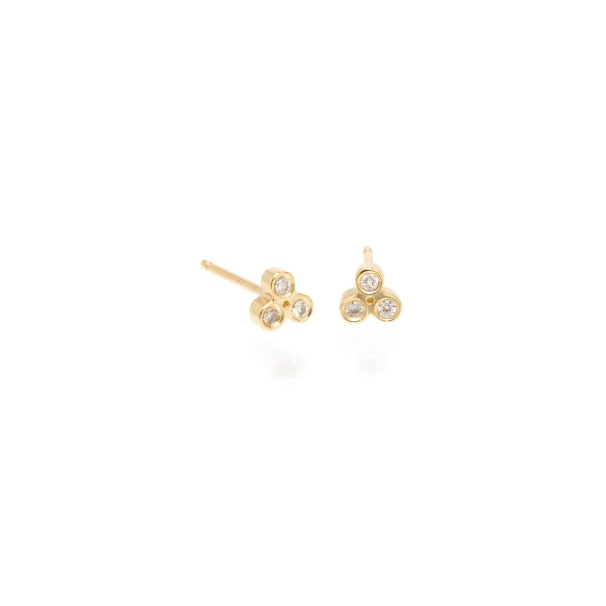 Tiny Trio Diamond Studs