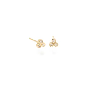 Tiny Trio Diamond Studs