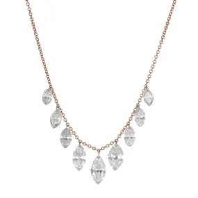 Waterfall Marquis Diamond Necklace