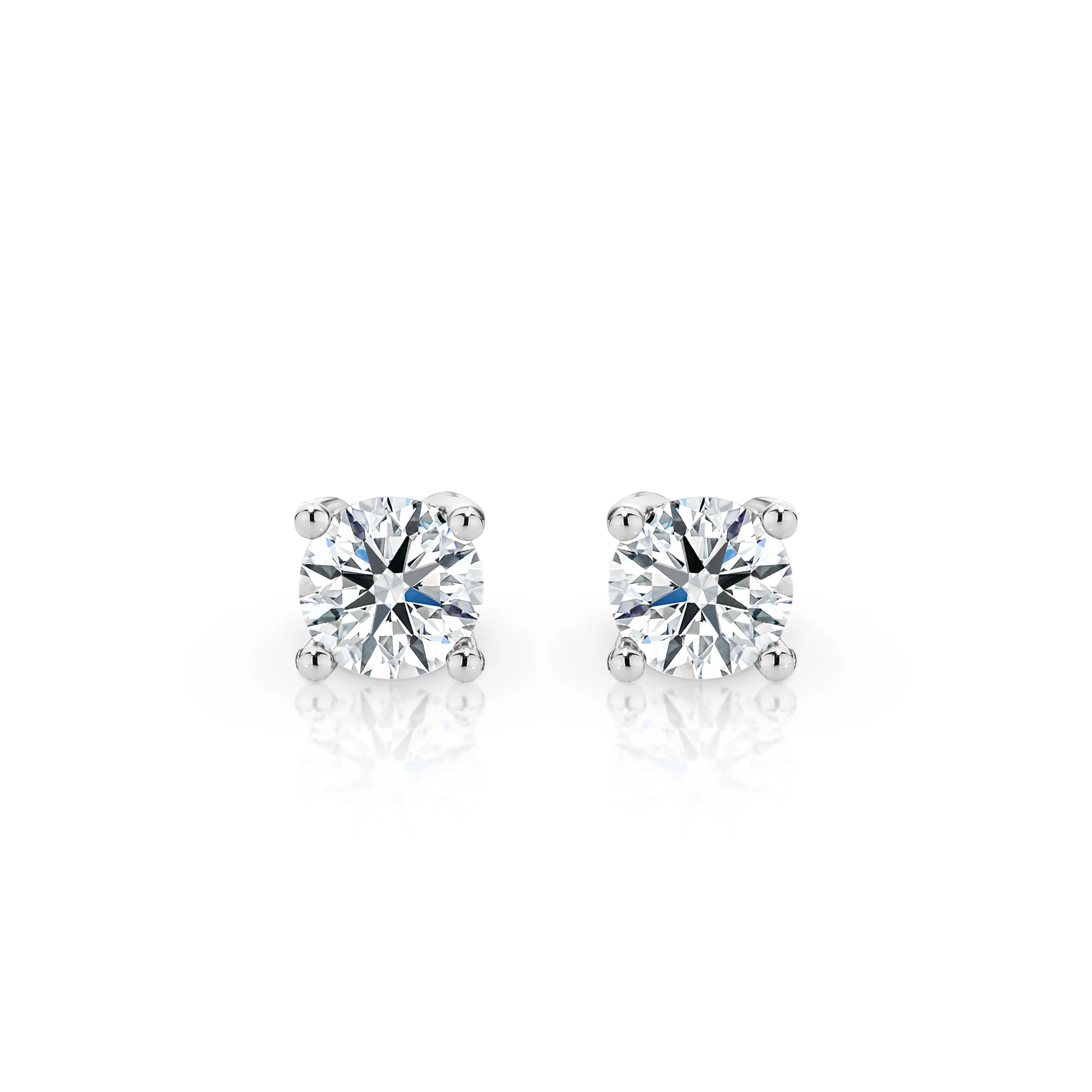 White Argyle Diamond Studs