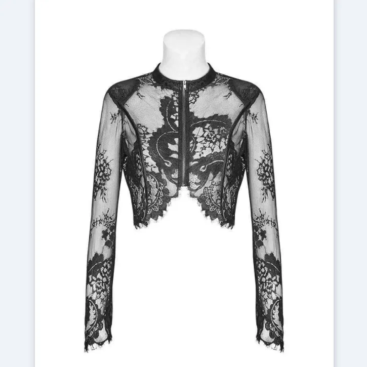 Women's Goth Floral Lace Short Jackets