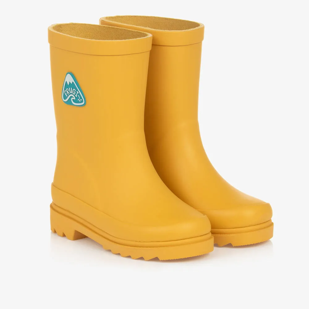 Yellow Rubber Rain Boots