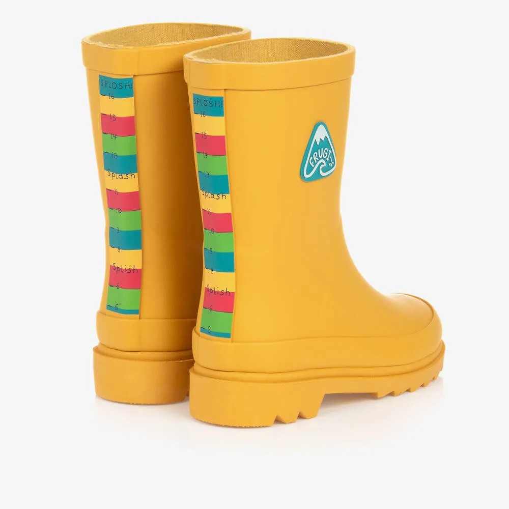 Yellow Rubber Rain Boots