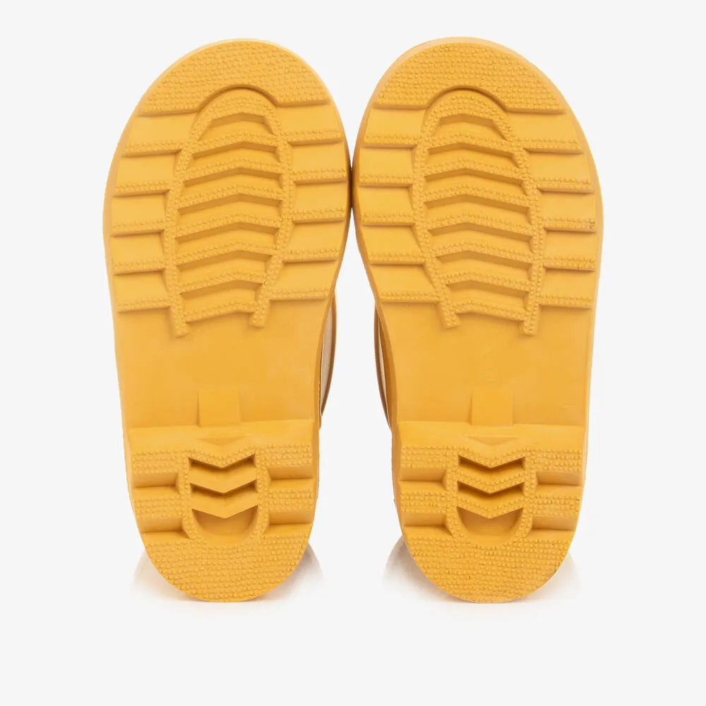 Yellow Rubber Rain Boots