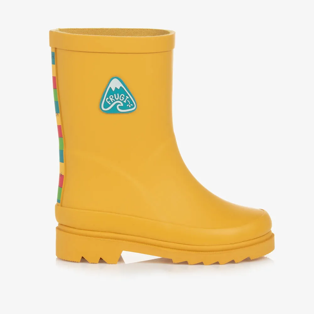 Yellow Rubber Rain Boots