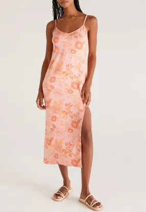 Z Supply - Floral Midi Dress Sunkist Coral: Buy Now