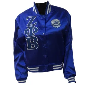 Zeta Phi Beta: Satin Baseball Jackets