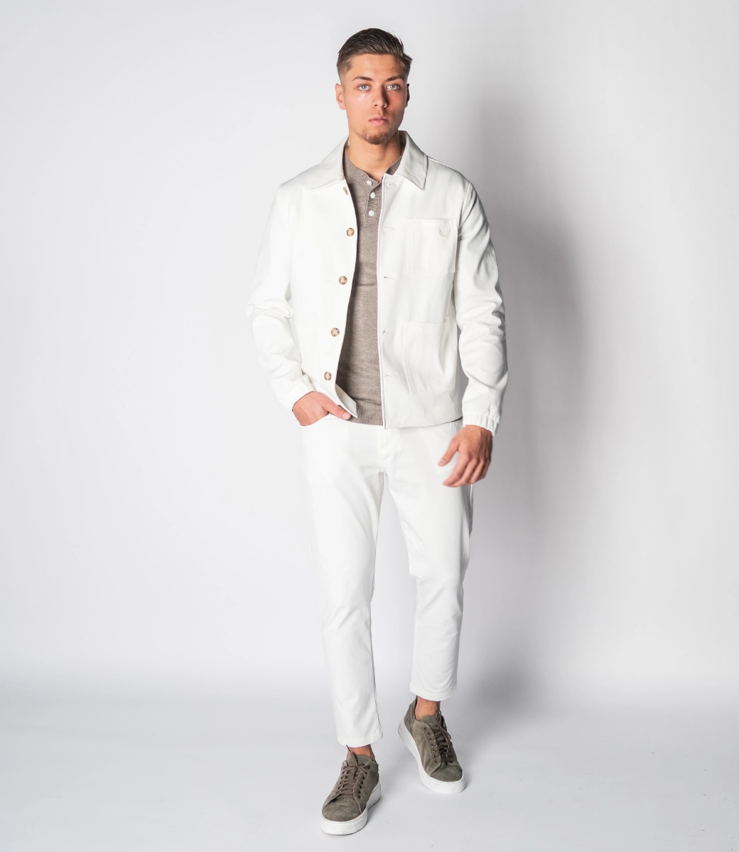 Zumo Regular Fit Jackets PIETRO-PC Cream