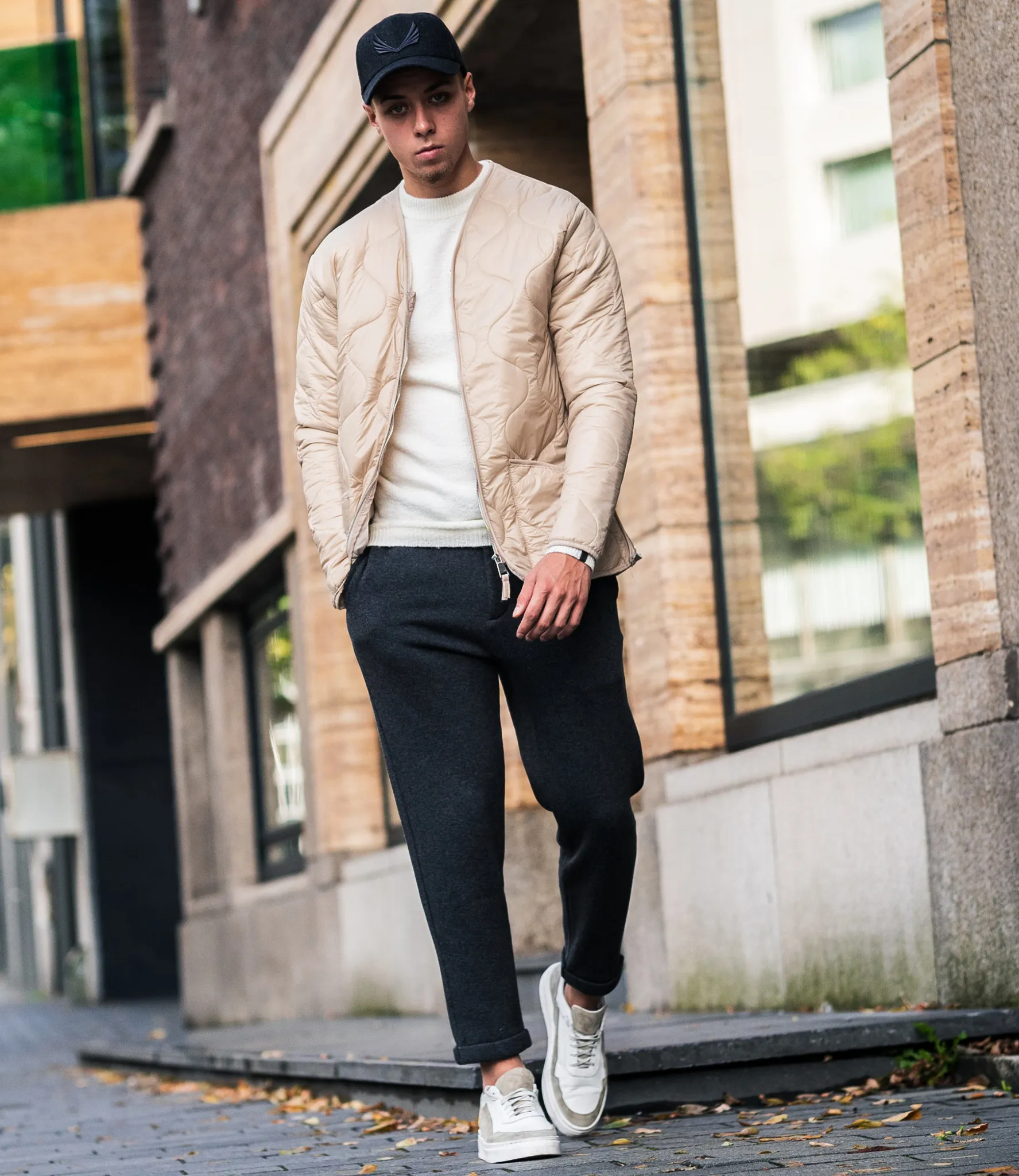 Zumo Slim Fit Jackets WOODWARD Sand